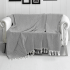Prehoz zo 100 % bavlny TRENDY DARK GREY 170x230cm.